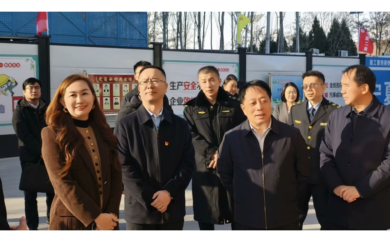 自治區(qū)市場監(jiān)管廳馬如林廳長，銀川市委常委、紀委書記劉智鋒帶領相關處局同志到企業(yè)調研